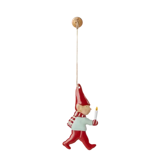 MAILEG SUSPENSION MÉTAL NOËL - LUTIN BOUGIE