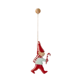MAILEG SUSPENSION MÉTAL NOËL - LUTIN SUCRE D'ORGE