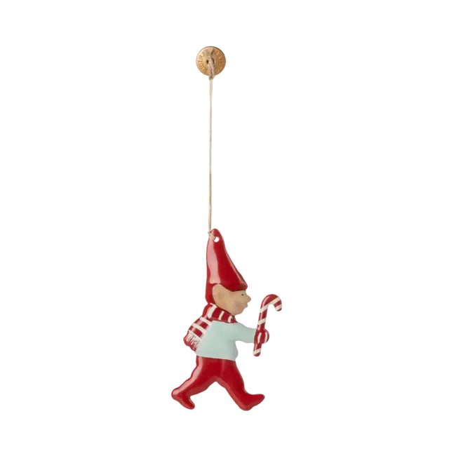 MAILEG SUSPENSION MÉTAL NOËL - LUTIN SUCRE D'ORGE