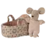 MAILEG BÉBÉ SOURIS 6CM - ET SON COUFFIN - ROSE