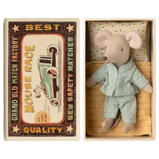 MAILEG PETIT FRÈRE SOURIS MAILEG 10CM DANS SA BOITE D'ALLUMETTES