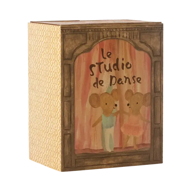 MAILEG PETITE SOEUR & PETIT FRÈRE SOURIS 10CM - STUDIO DE DANSE