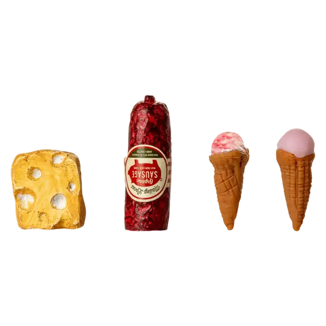 MAILEG MINI RÉFRIGÉRATEUR MÉTAL & ACCESSOIRES 14CM