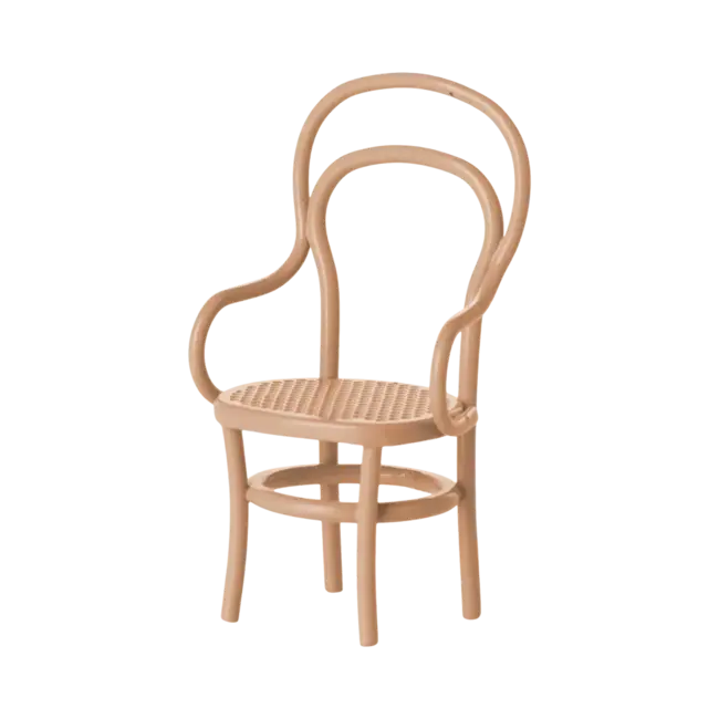 MAILEG CHAISE VINTAGE METAL ROSE FONCÉ POUR SOURIS