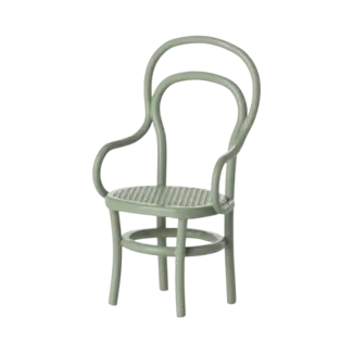 MAILEG CHAISE VINTAGE METAL VERT MENTHE POUR SOURIS