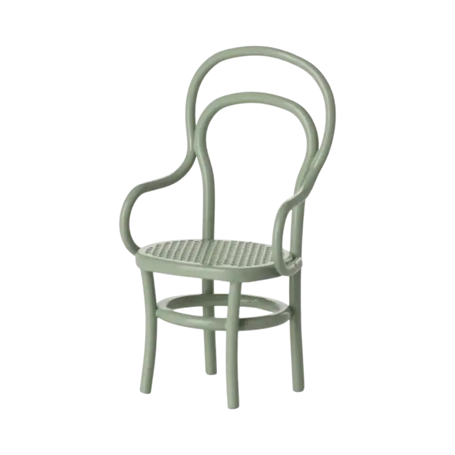 MAILEG CHAISE VINTAGE METAL VERT MENTHE POUR SOURIS