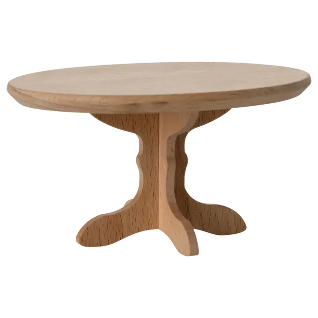 MAILEG TABLE À MANGER OVAL BOIS NATURE POUR SOURIS