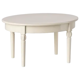 MAILEG TABLE À MANGER VINTAGE MÉTAL BLANC POUR SOURIS
