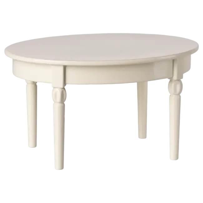MAILEG TABLE À MANGER VINTAGE MÉTAL BLANC POUR SOURIS