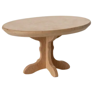 MAILEG TABLE BASSE DE SALON OVALE BOIS POUR SOURIS MAILEG