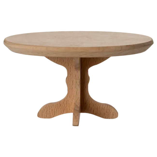 MAILEG TABLE BASSE DE SALON OVALE BOIS POUR SOURIS MAILEG