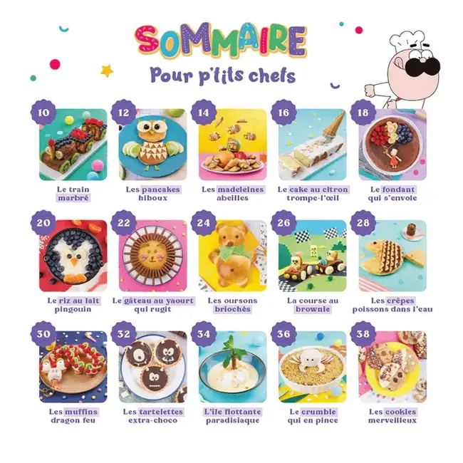 CHEFCLUB LIVRE DE RECETTE ENFANT - LES GATEAUX ET DESSERTS INCONTOURNABLES