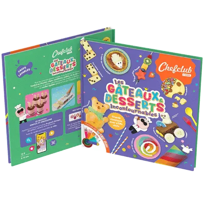CHEFCLUB LIVRE DE RECETTE ENFANT - LES GATEAUX ET DESSERTS INCONTOURNABLES