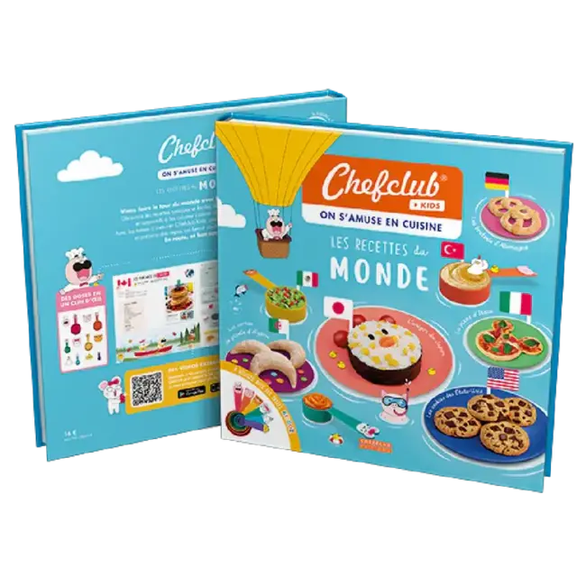 CHEFCLUB LIVRE DE RECETTE ENFANT - LES RECETTES DU MONDE