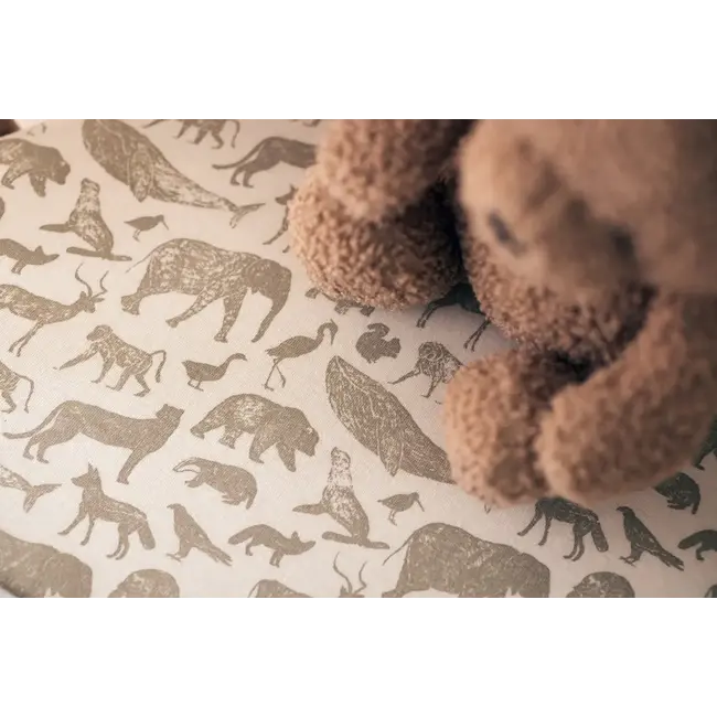 JOLLEIN DRAP-HOUSSE EN JERSEY - ANIMALS