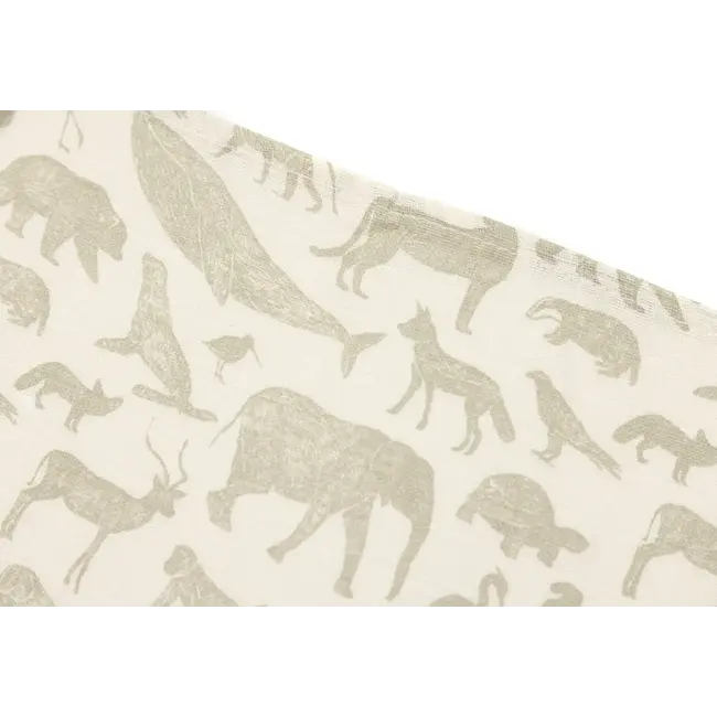 JOLLEIN SET 3 LANGES COTON 70X70CM - ANIMALS