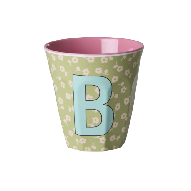 RICE GOBELET ALPHABET RICE - LETTRE B - FLOWERS