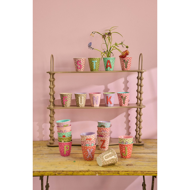 RICE GOBELET ALPHABET RICE - LETTRE B - FLOWERS