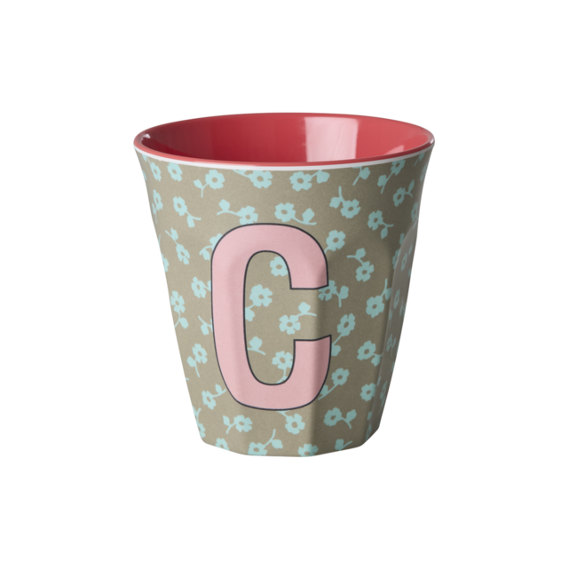 RICE GOBELET ALPHABET RICE - LETTRE C - FLOWERS