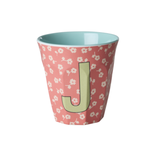 RICE GOBELET ALPHABET RICE - LETTRE J - FLOWERS