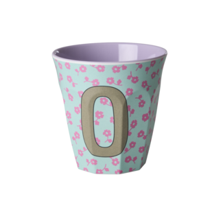 RICE GOBELET ALPHABET RICE - LETTRE O - FLOWERS