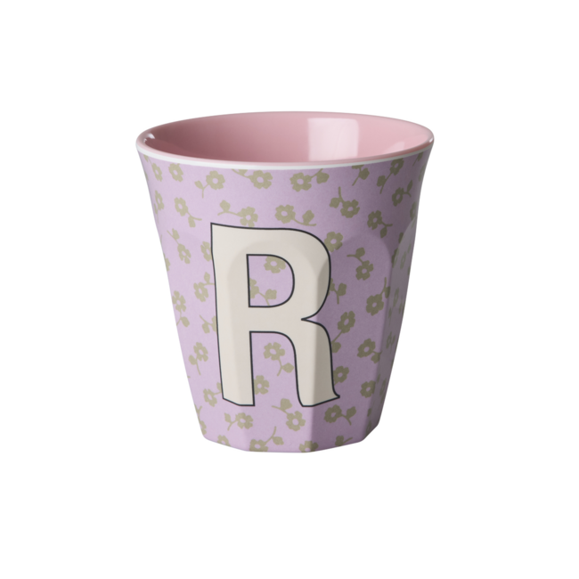 RICE GOBELET ALPHABET RICE - LETTRE R - FLOWERS