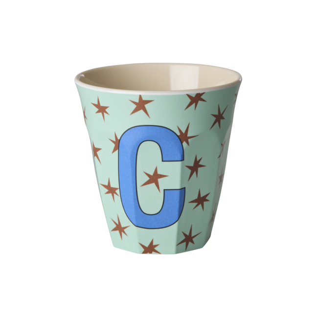 RICE GOBELET ALPHABET RICE - LETTRE C - STARS