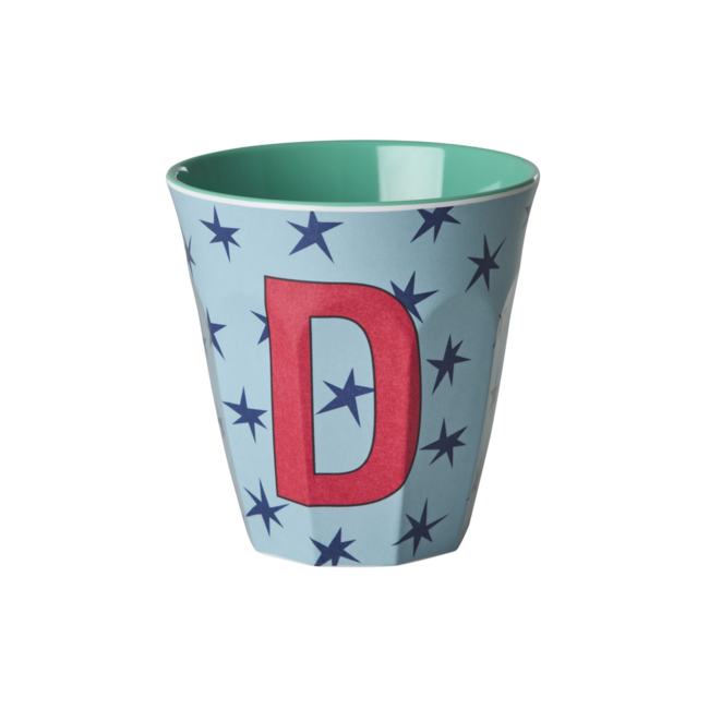RICE GOBELET ALPHABET RICE - LETTRE D - STARS