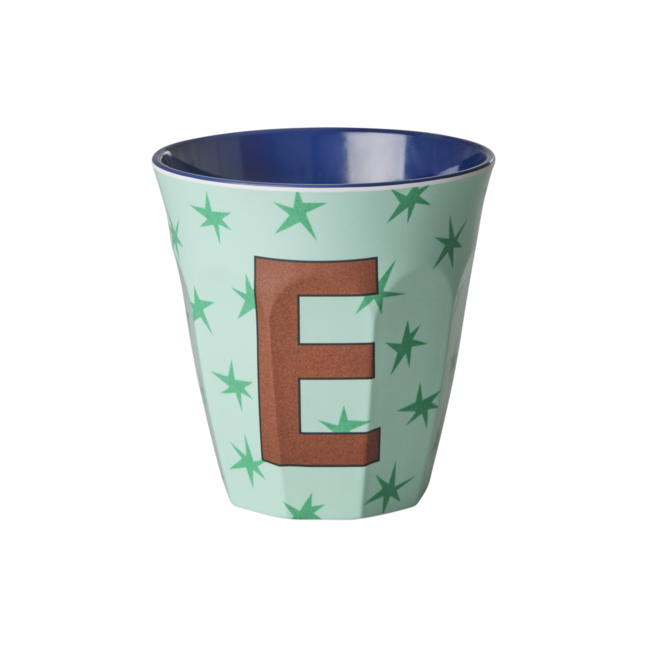 RICE GOBELET ALPHABET RICE - LETTRE E - STARS