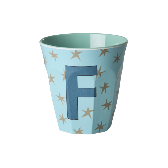 RICE GOBELET ALPHABET RICE - LETTRE F - STARS