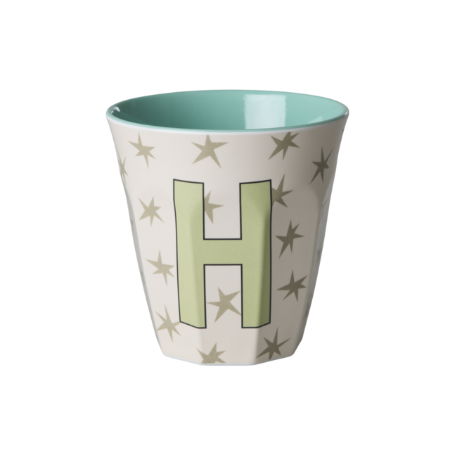 RICE GOBELET ALPHABET RICE - LETTRE H - STARS
