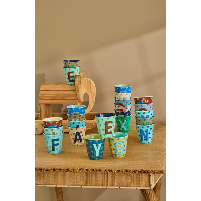 RICE GOBELET ALPHABET RICE - LETTRE H - STARS