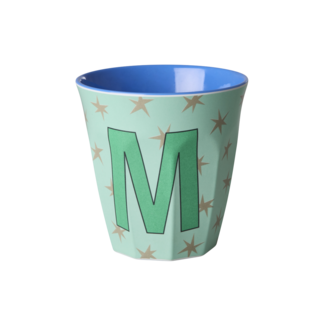 RICE GOBELET ALPHABET RICE - LETTRE M - STARS