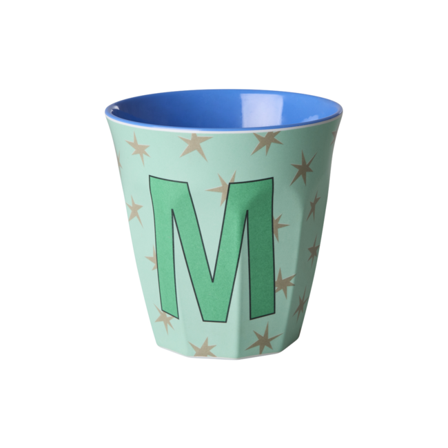 RICE GOBELET ALPHABET RICE - LETTRE M - STARS