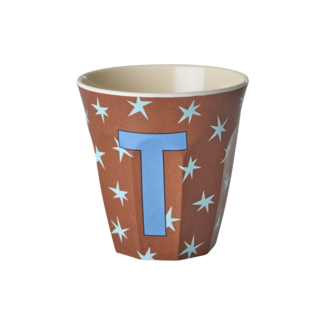 RICE GOBELET ALPHABET RICE - LETTRE T - STARS