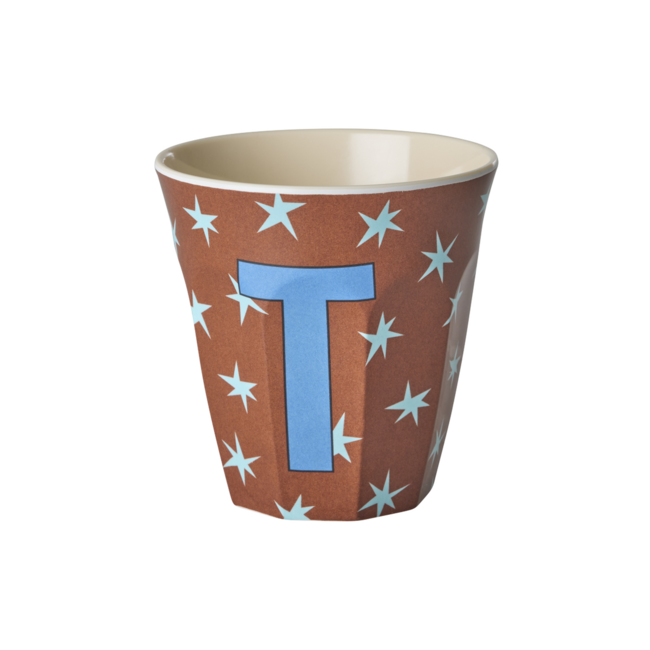 RICE GOBELET ALPHABET RICE - LETTRE T - STARS