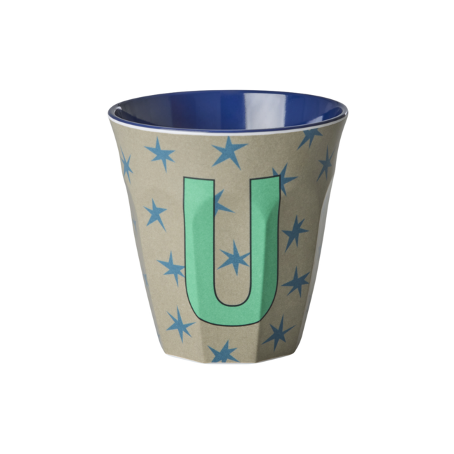 RICE GOBELET ALPHABET RICE - LETTRE U - STARS