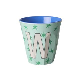 RICE GOBELET ALPHABET RICE - LETTRE W - STARS