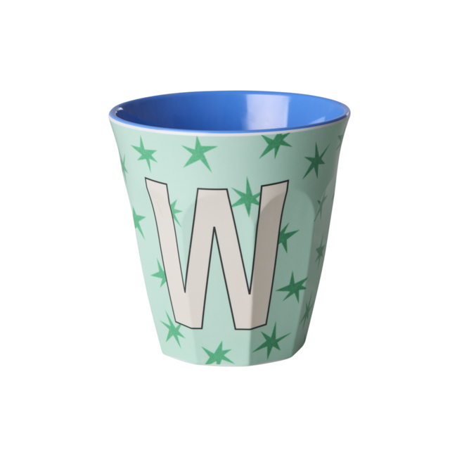 RICE GOBELET ALPHABET RICE - LETTRE W - STARS