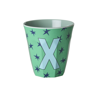 RICE GOBELET ALPHABET RICE - LETTRE X - STARS