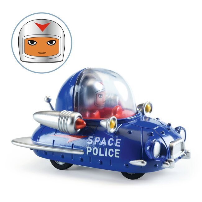 DJECO VOITURE CRAZY MOTORS DJECO - SPACE POLICE