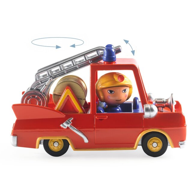DJECO VOITURE CRAZY MOTORS DJECO - LITTLE FIRE TRUCK