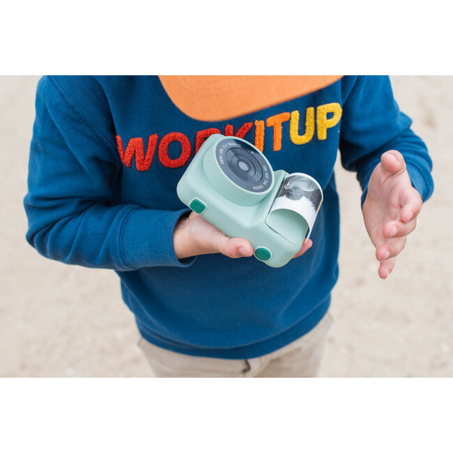 THE ZOOFAMILY APPAREIL PHOTO ZOO PRINT +5ANS - DINO GREEN