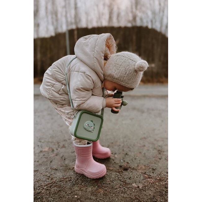 THE ZOOFAMILY SAC BANDOULIÈRE ZOO BAG - DINO GREEN