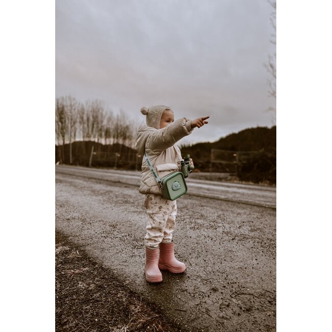 THE ZOOFAMILY SAC BANDOULIÈRE ZOO BAG - DINO GREEN