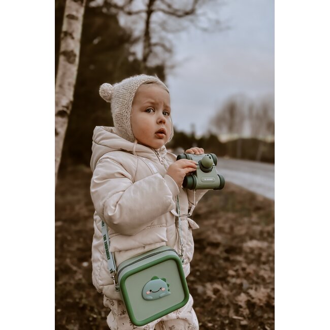 THE ZOOFAMILY SAC BANDOULIÈRE ZOO BAG - DINO GREEN