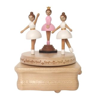 WOODERFUL LIFE BOITE À MUSIQUE ANIMÉE "DANSEUSES ÉTOILES" N°80