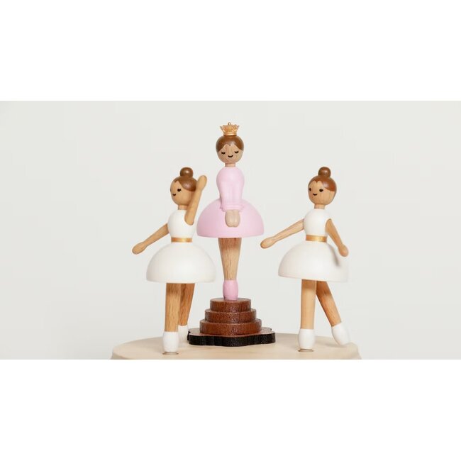 WOODERFUL LIFE BOITE À MUSIQUE ANIMÉE "DANSEUSES ÉTOILES" N°80