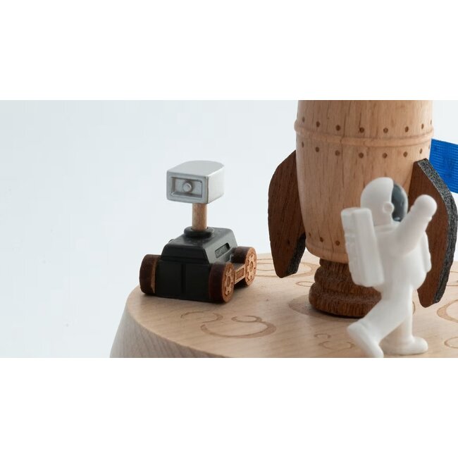 WOODERFUL LIFE BOITE À MUSIQUE ANIMÉE "SPATIONAUTE" N°63