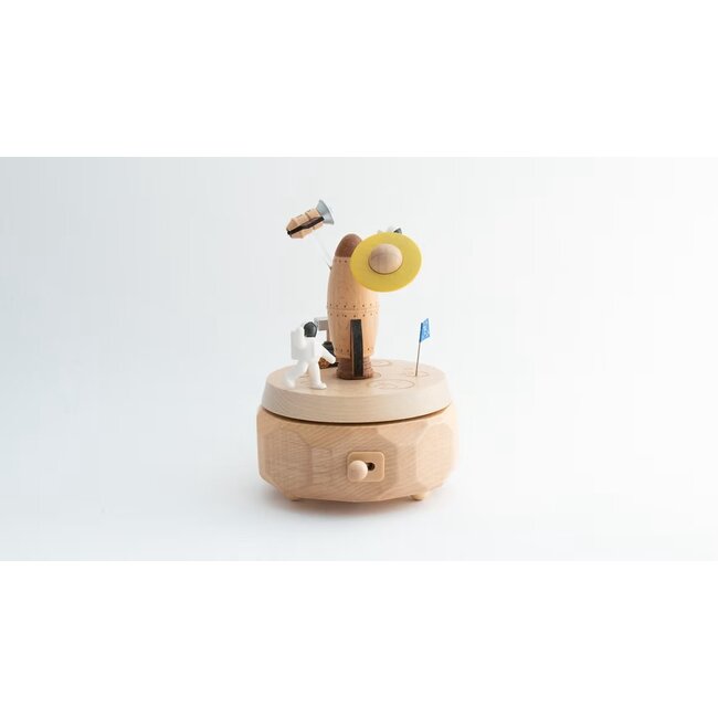 WOODERFUL LIFE BOITE À MUSIQUE ANIMÉE "SPATIONAUTE" N°63